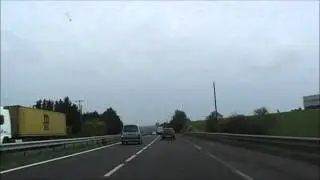 Driving On The N12 Between ZL Beaufeuillage, Saint Brieuc & Les Etangues, Brittany