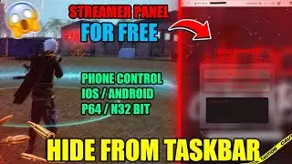 Free Fire Free Streamer Panel ✅|| Free Fire Pc Panel 🎉 || Phone Control Panel Free Fire || Free Fire