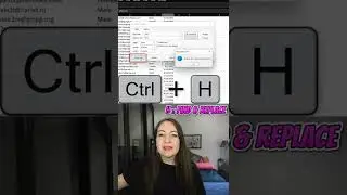Ctrl + H // Excel Hot-Keys A-Z #shorts