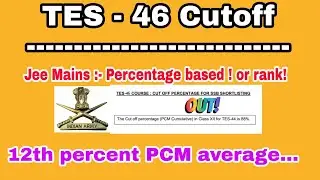 TES 46 cutoff out!!!!  #joinindianarmy #tes46 #ssb #tescutoff #indianarmy