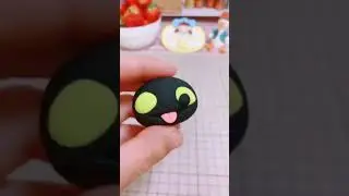 Mini Dragron Made using clay Clay dragon Toothless clay Items