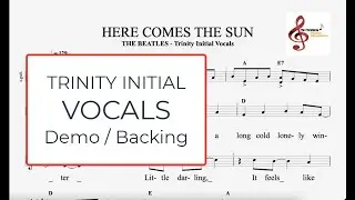 Here Comes The Sun - The Beatles - Trinity Initial Vocals ( Demo / Backing Track )