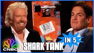 Марк Кьюбан и Ричард Брэнсон сражаются в танке | Shark Tank In 5 | CNBC Prime