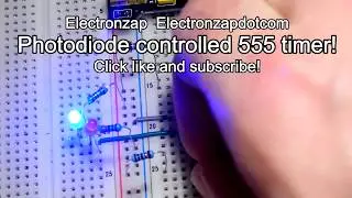 Photodiode controlling reset pin of 555 timer wired in bistable mode flip flop