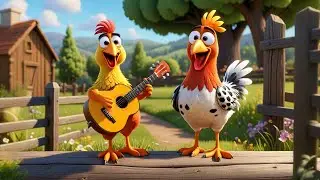 Two Chirpy Chickens Play Guitar | Music and Rhythm Song | Nursery Rhymes and Preschool Learning