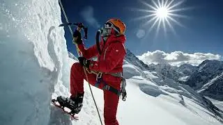 Everest Mountaineer Video AI Generated