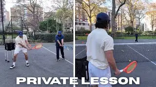 Private tennis lesson in London