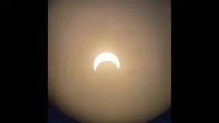 Timelapse of the October 2023 annular eclipse using my iphone SE