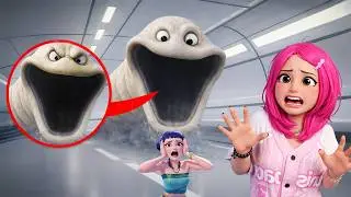 My drone filmed HUNGRY WORM FROM A TRAIN in Real Life at 3AM!