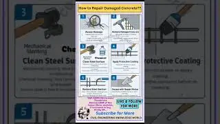 How to Repair Damaged Concrete..??? #civil #civilconcepts #civilbasicknowledge
