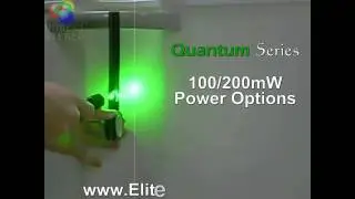 Green Laser Pointer Burning Electrical Tape - 100mW Quantum Series by EliteLasers.com