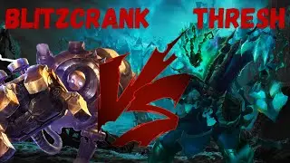 Thresh VS Blitzcrank. League of Legends. Треш против Блицкранка.