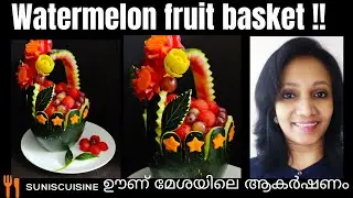 Watermelon Fruit Basket! | Crave for Food Carving #14