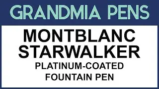 Перьевая ручка MONTBLANC STARWALKER с платиновым покрытием