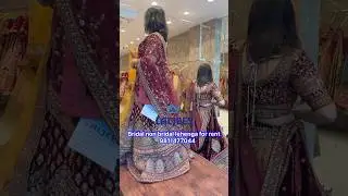 Bridal Lehenga on Rent 😍#lehenga #dress #rent #gown #trending #bridal #laljees #shopping #wedding