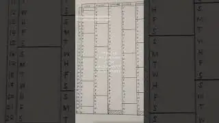 setting up the calendex in our Leuchtturm1917 Bullet Journal