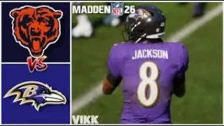 Crazy 1v1 online match bears vs ravens Madden NFL 26!!!!!
