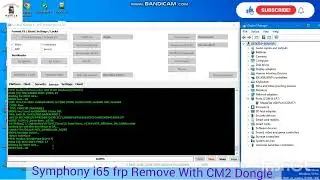symphony i65 frp Remove With CM2 Dongle