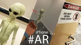Using LiDAR Scanner on iPhone to play AR games 😯 #Shorts