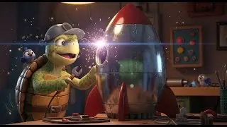 Tommy Turtle and the Rocket Ride 🐢 | Fun Animated Nursery Rhyme for Toddlers Sing Along