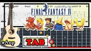 Guitar Tab - Rydia (Final Fantasy IV) OST Fingerstyle Tutorial Sheet Lesson #Anp