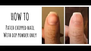 How to:  Patch Broken Nail withOUT coffee filter/tea bag