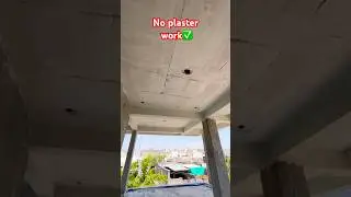 No plaster work ✅#construction #plaster #shortsviral #falseceiling #costeffectiveness #ytshorts