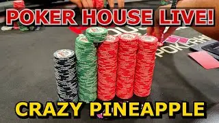 $130 CRAZY PINEAPPLE Final Table!! | Poker House Live