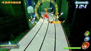 Kingdom Hearts Melody of Memory - Enchanted Dominion Gameplay