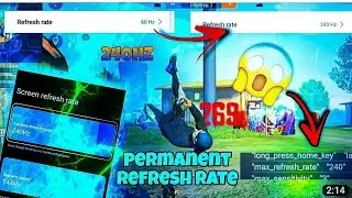 🔥 How To Enable 240Hz ⚙️♻️ {REFRESH RATE} For More Fast Touch Sensitivity 📱Free Fire &Max 🎮