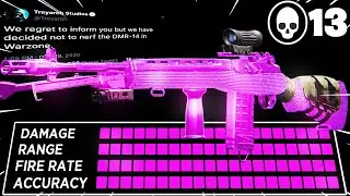 THE 2 SHOT DMR-14 BROKE WARZONE! (OVERPOWERED DMR14 CLASS SETUP) 🤬