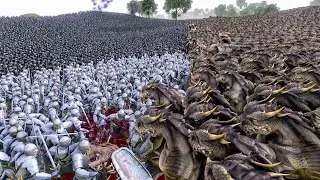 19 000 Gondor Soldiers VS 12 000 Dragon Mans _ Ultimate Epic Battle Simulator 2! UEBS 2 _ UEBS 2022