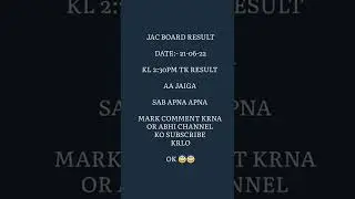 jac board result 2022 date & time 😥🤔#shorts #jacresult2022 #jacresultclass10