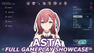 Asta Gameplay Showcase: Character Skill, Ultimate and All Animations | Honkai: Star Rail