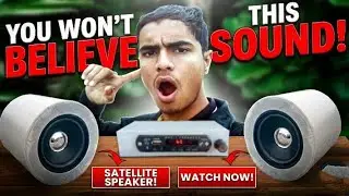 🔊 How to Make the BEST Satellite Speaker at Home 🔥 | Powerful DIY Speaker Build 💯