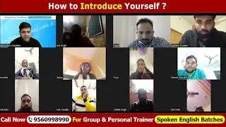 HOW to INTRODUCE YOURSELF: GROUP PRACTICE On ZOOM APP | Spoken English Group Practice Session