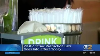 Plastic Straw Restriction Law Takes Effect