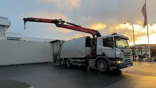 K&ouml;p Sopbil Kranbil Scania P360 p&aring; Klaravik