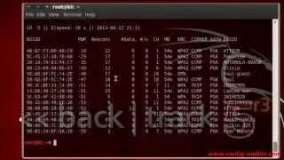 ‫طريقة اختراق الويفي WiFi WPA2 بنظام الباك تراك   BackTrack 5 r3‬   YouTube