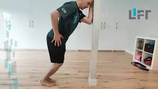 Bent knee heel raise level 2 - eccentric calf raise for soleus and tibialis posterior strength
