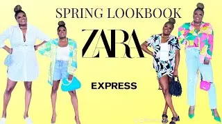 Spring Lookbook and a collective haul #plussize #express #zara #midsizefashion #eloquii