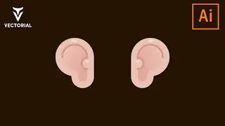 How to draw a ears in Adobe Illustrator