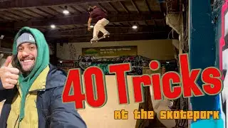 40 Streetboard Tricks at the Skatepark | Beginner to Advanced !!