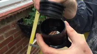 How to install a soil pipe boss for a 40mm waste water pipe