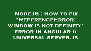 NodeJS : How to fix 
