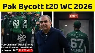 Pakistan ready to boycott t20 world cup 2026 || Salman Ali Agha || cricket