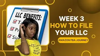 I Won a Contest That Paid for My LLC| Amazon FBA Journey| Week 3