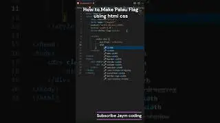 Palau Flag by Jaym Coding | html css #css #coding #html #webdesign #webdevelopment #vscode