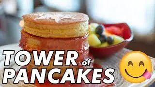 TOWER OF PANCAKES!!! | Bon Voyage Adventure Breakfast from Trattoria al Forno
