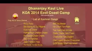 Dhananjay Kaul Performance at KOA East Coast Camp 2014 Full DVD